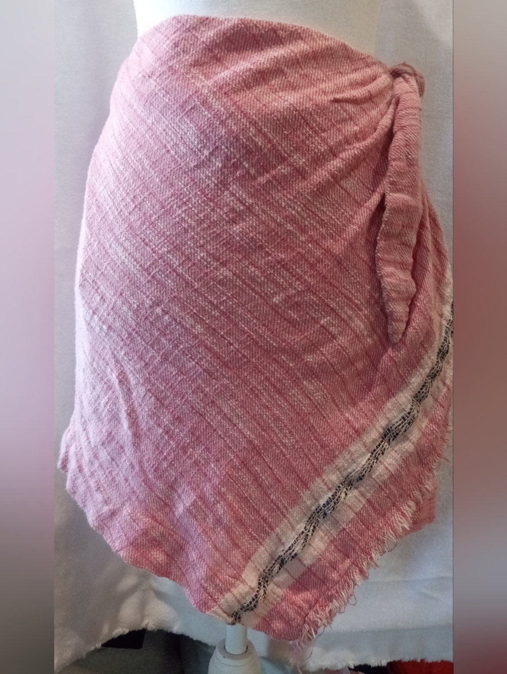 Free People Pink Lightweight Wrap Skirt Sarong